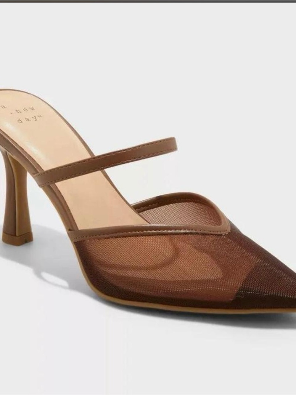Women's Sonia Mesh Mule
Heels with Memory Foam Insole
- A New Day™ Brown